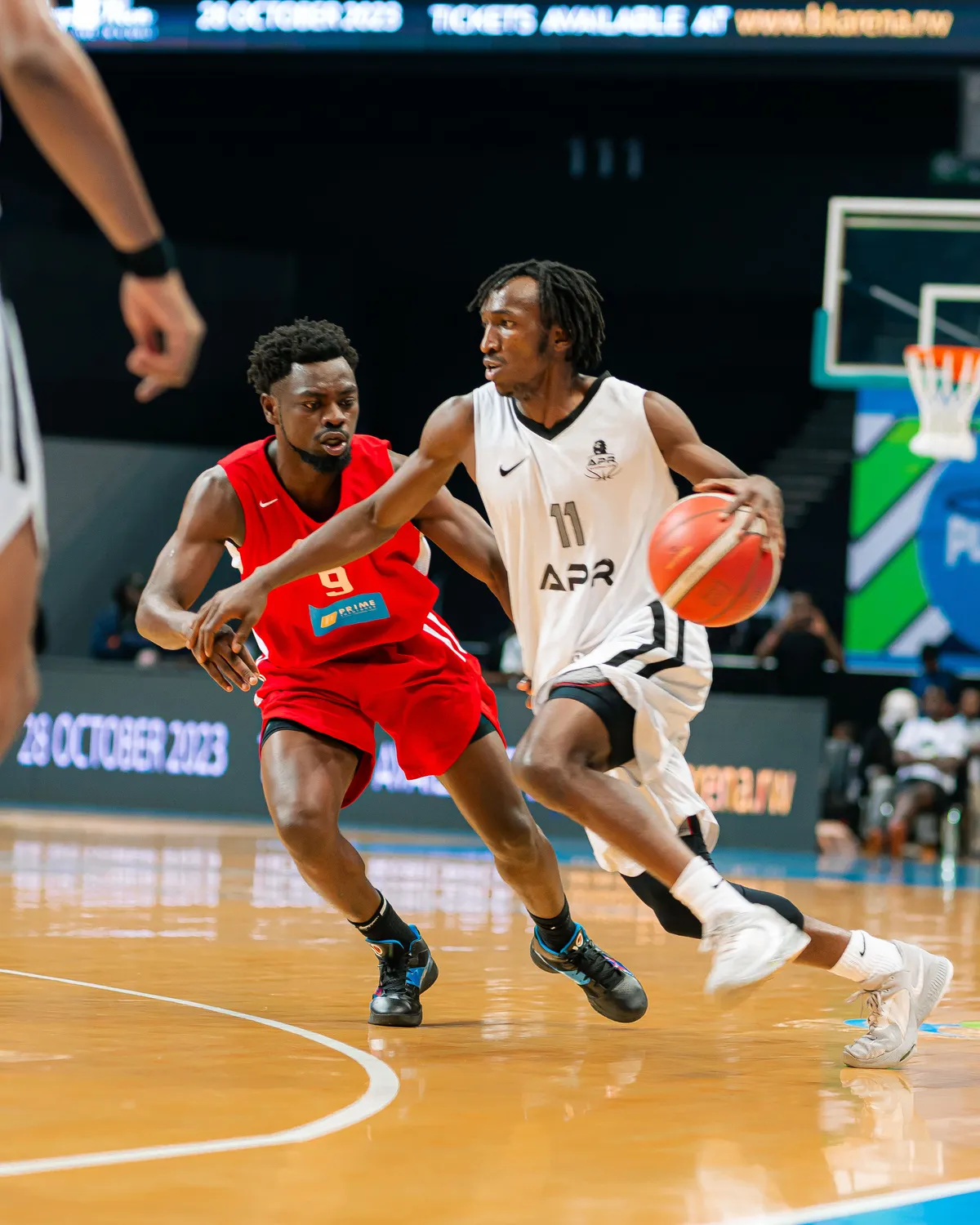 Basketball action in Rwanda